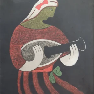 Juan Navarro Ramón - Figura con mandolina Gaudifond Arte