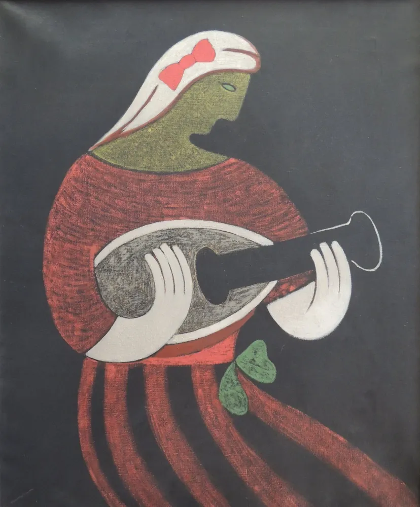 Juan Navarro Ramón - Figura con mandolina Gaudifond Arte