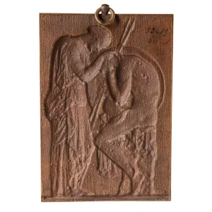 Placa de bronce con representación griega Gaztelur SARL