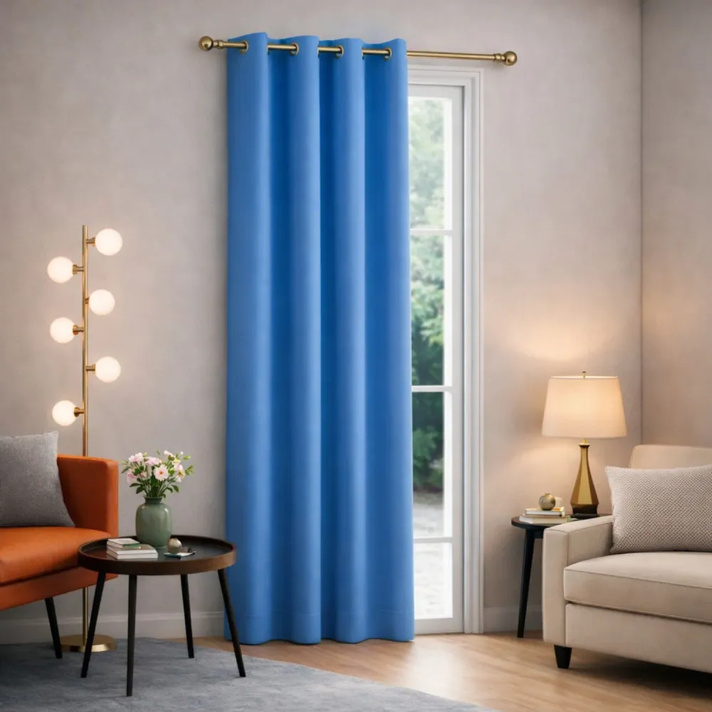 Cortina 140x220cm Paño con Amarra Decorativa Ventana Gris Genérico