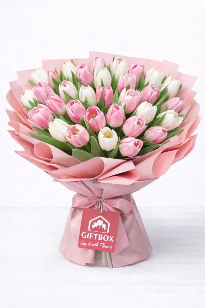 Caricia de Tulipanes: 24 Piezas GiftBox Tijuana Eventos
