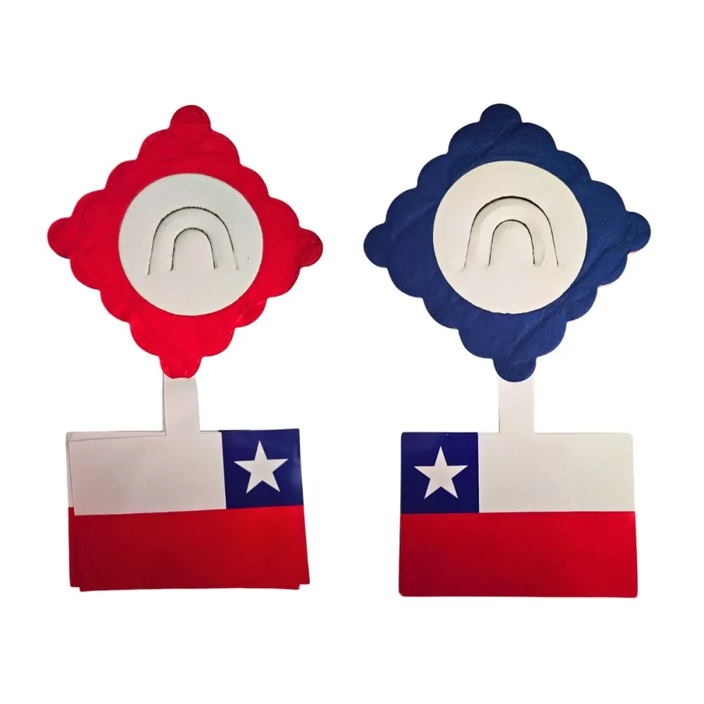 Guirnalda Cuadrada Bandera Tricolor 2mts Fiestas Patrias Glam