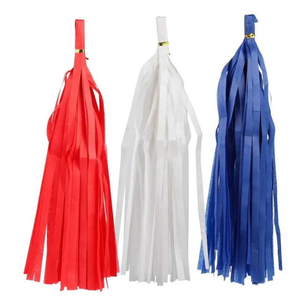 Guirnalda Tricolor de 15 Porras de Papel Glam