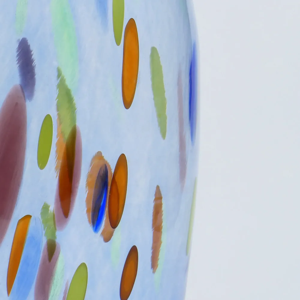 Jarrón Alto ÉDEN Azul GLASSCOR | Hand·Blown glass Store