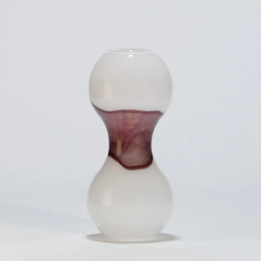 Jarrón Medio FLOW Amatista GLASSCOR | Hand·Blown glass Store