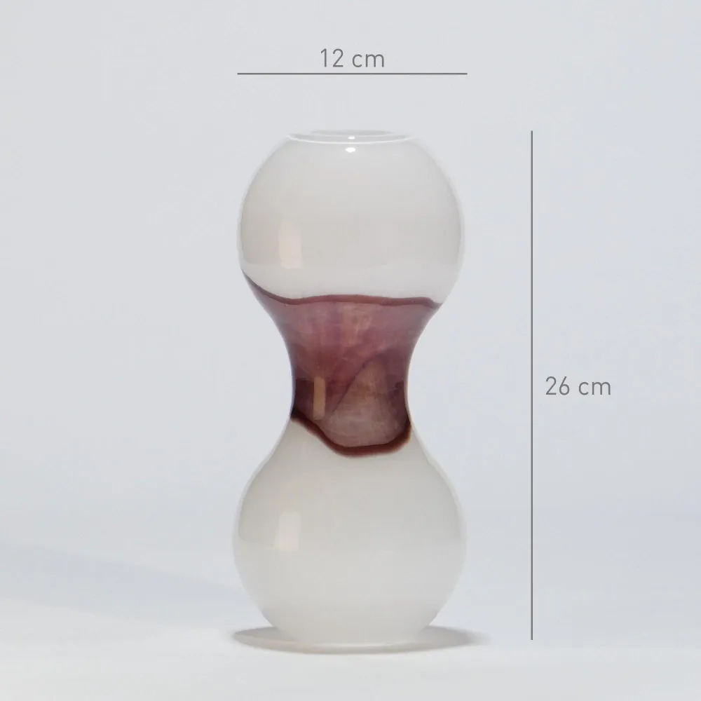 Jarrón Medio FLOW Amatista GLASSCOR | Hand·Blown glass Store