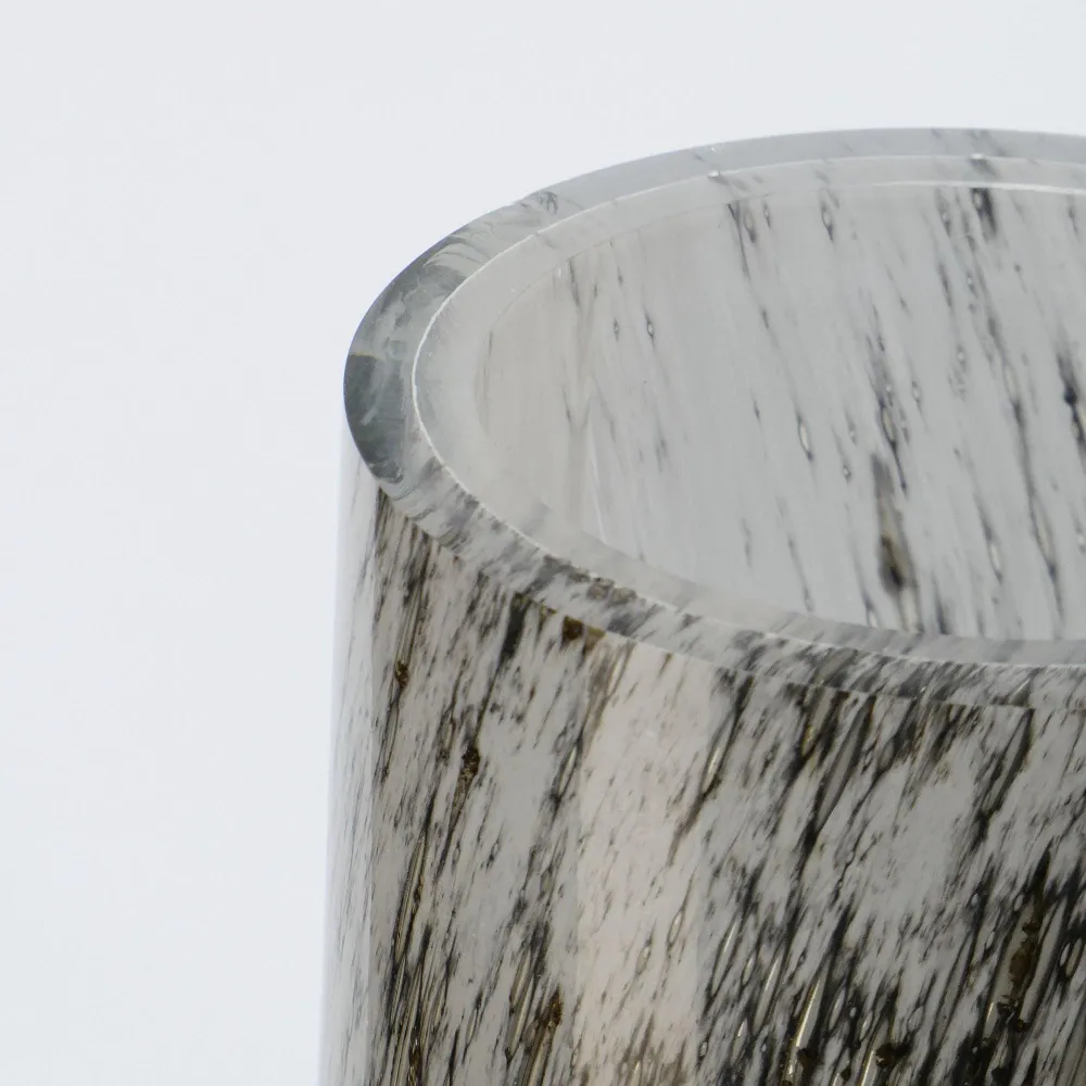 Jarrón Obus Grande WHITE VULKANIC GLASSCOR | Hand·Blown glass Store