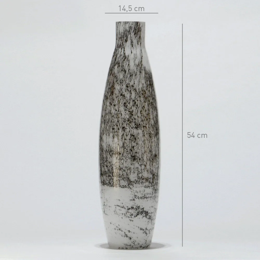 Jarrón Obus Grande WHITE VULKANIC GLASSCOR | Hand·Blown glass Store