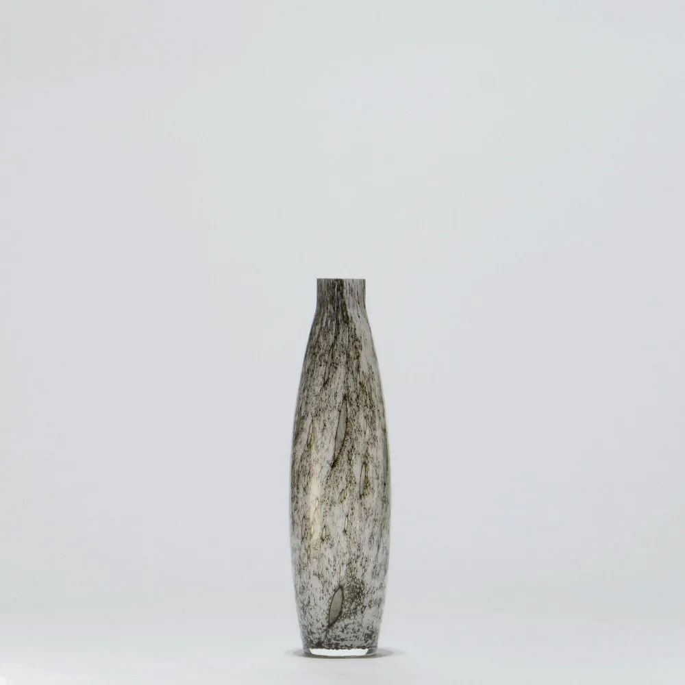 Jarrón Obus Pequeño WHITE VULKANIC GLASSCOR | Hand·Blown glass Store