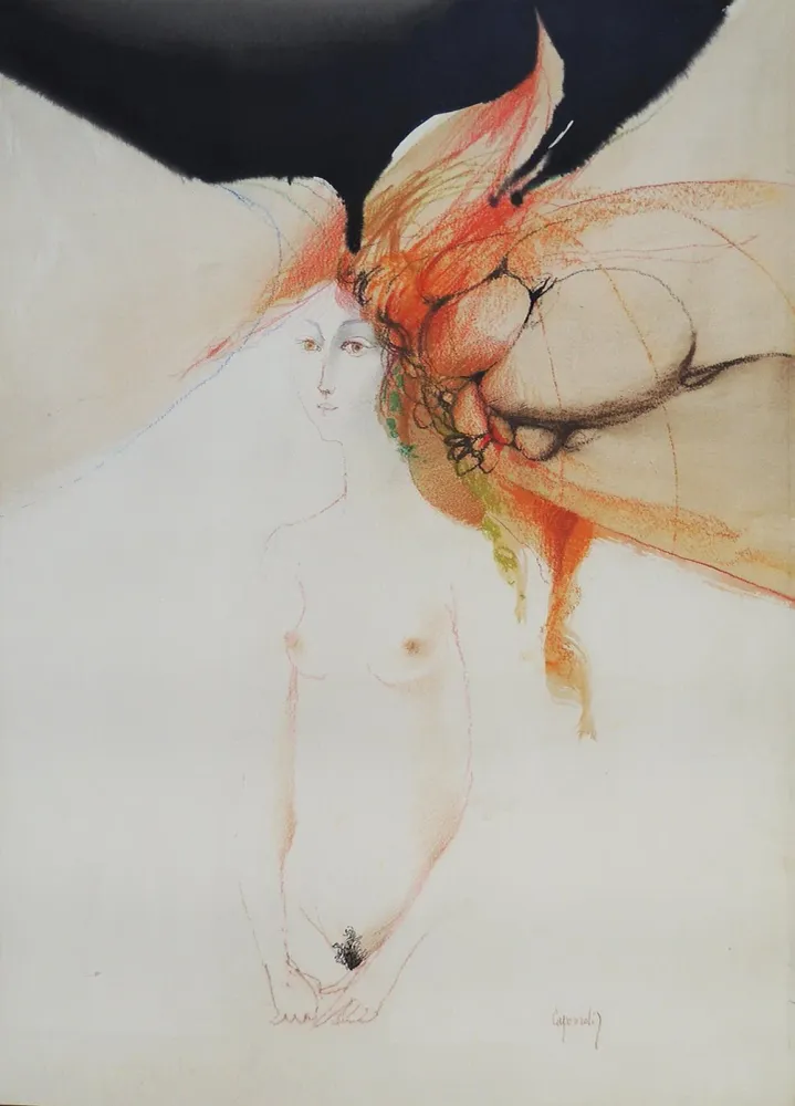 Glauco Capozzoli - Desnudo con sombrero