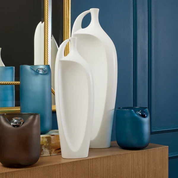 Poise - Florero Azul Pequeño Global View
