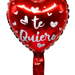 Globo Metálico 10´ Corazón Te Quiero 50 Unidades
