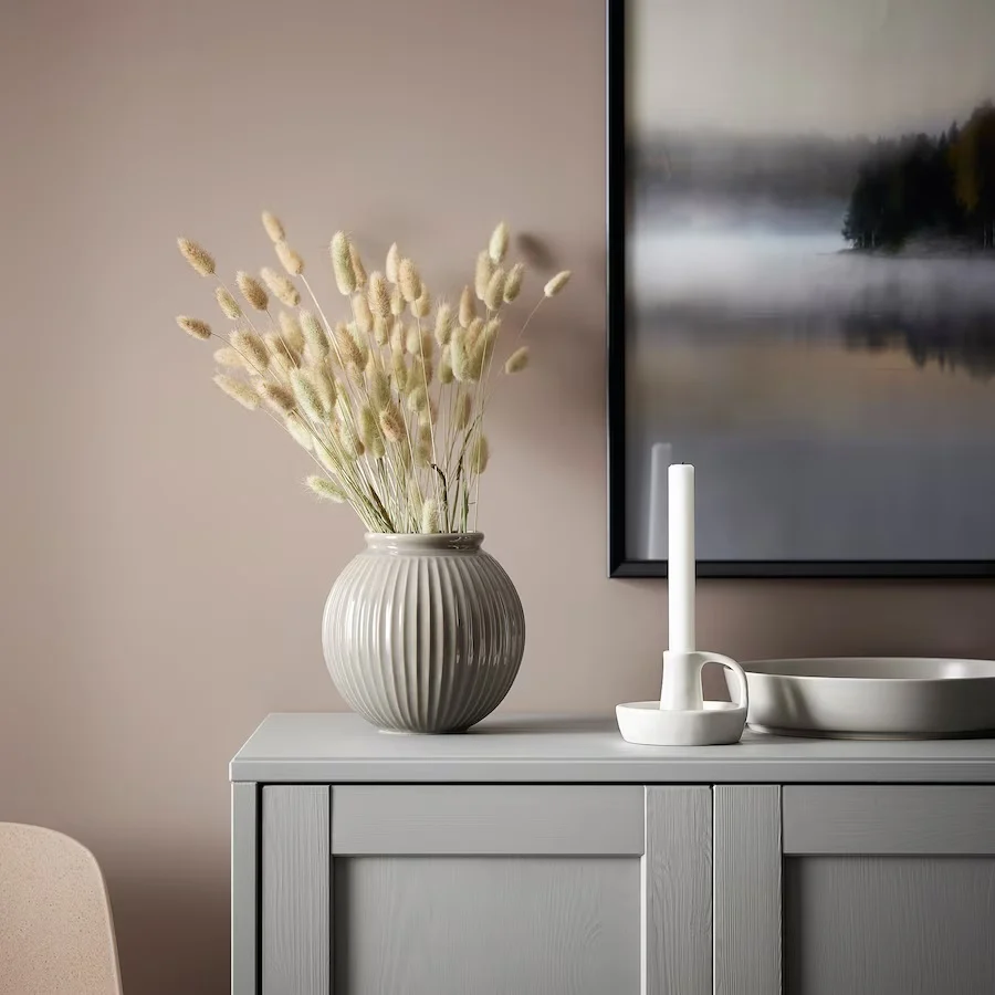 GODTAGBAR PORTAVELA CERAMICA BLANCA