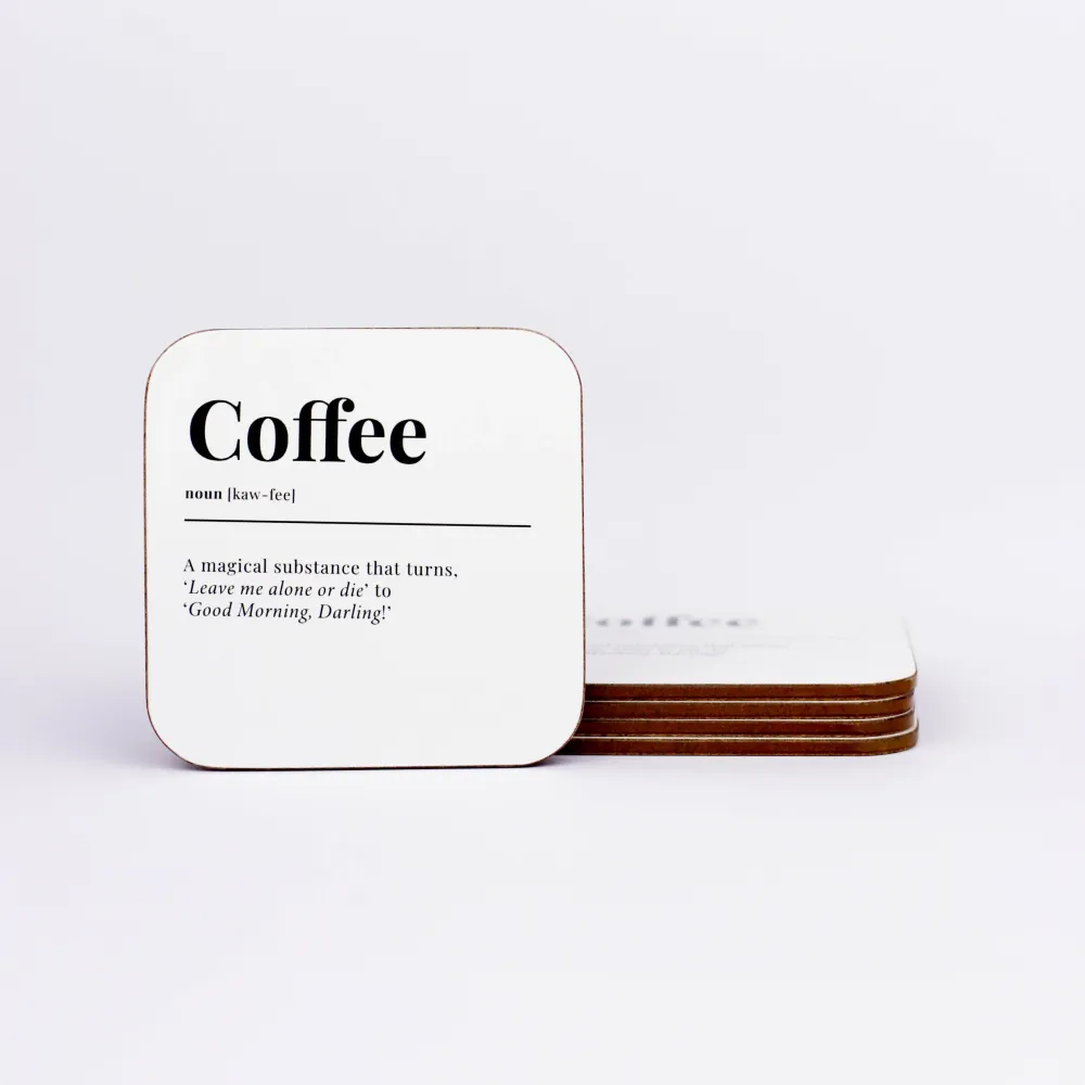 Coffee Coaster Good Words