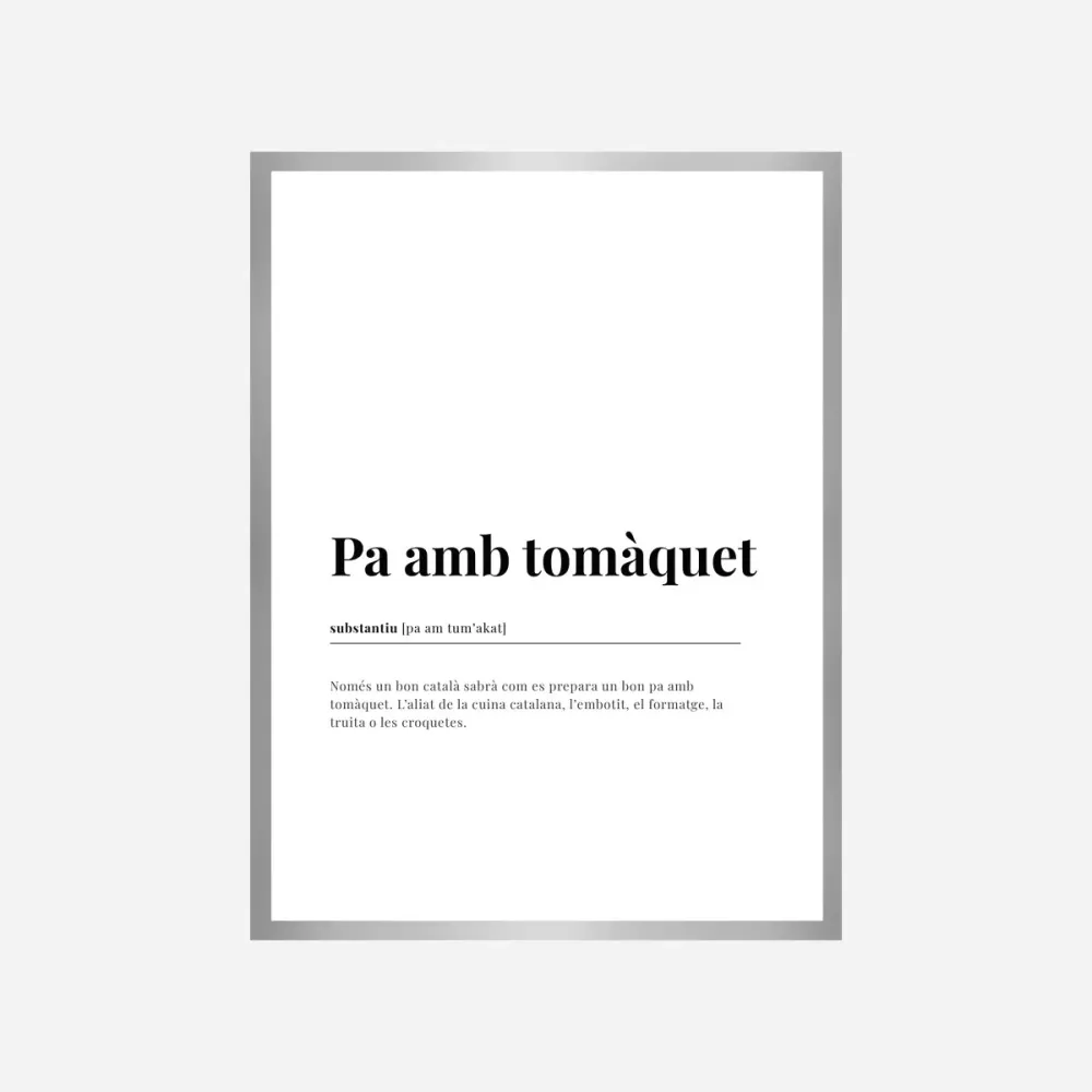 Definición Pa amb tomàquet Lámina Good Words