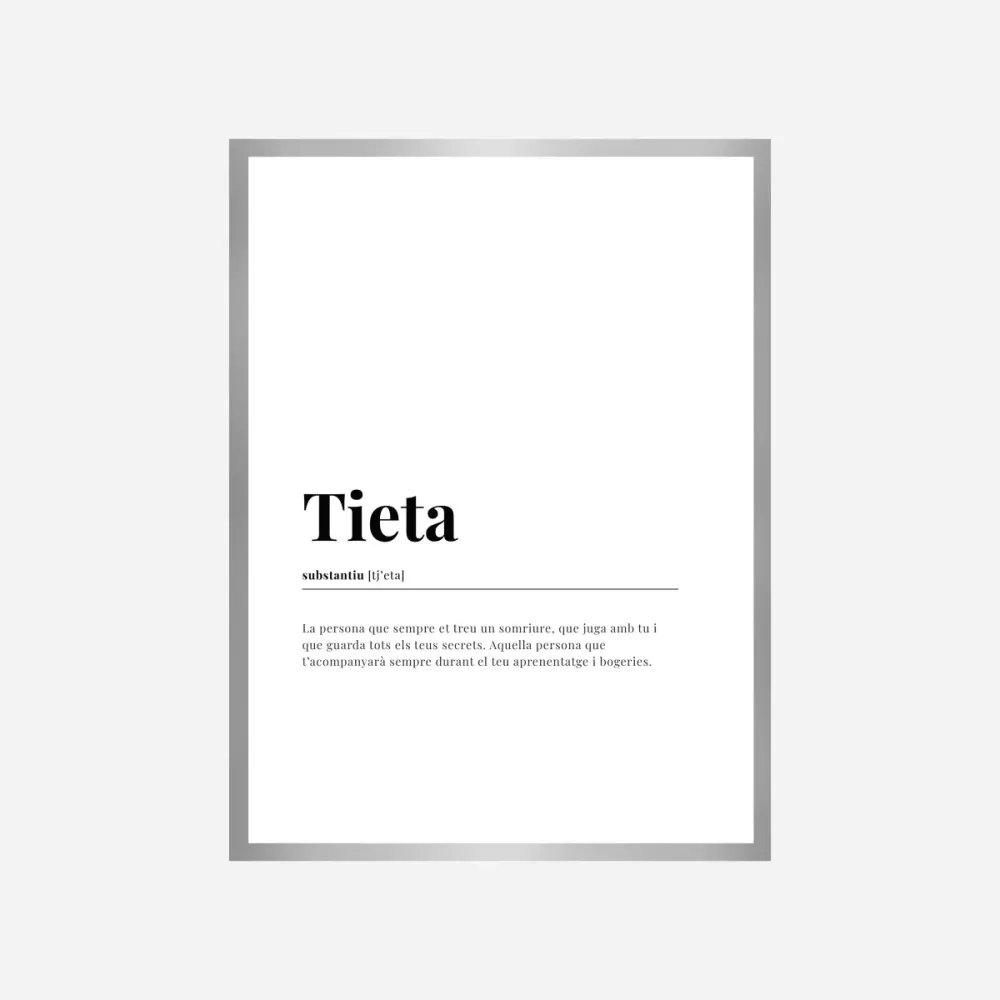 Definición Tieta Lámina Good Words