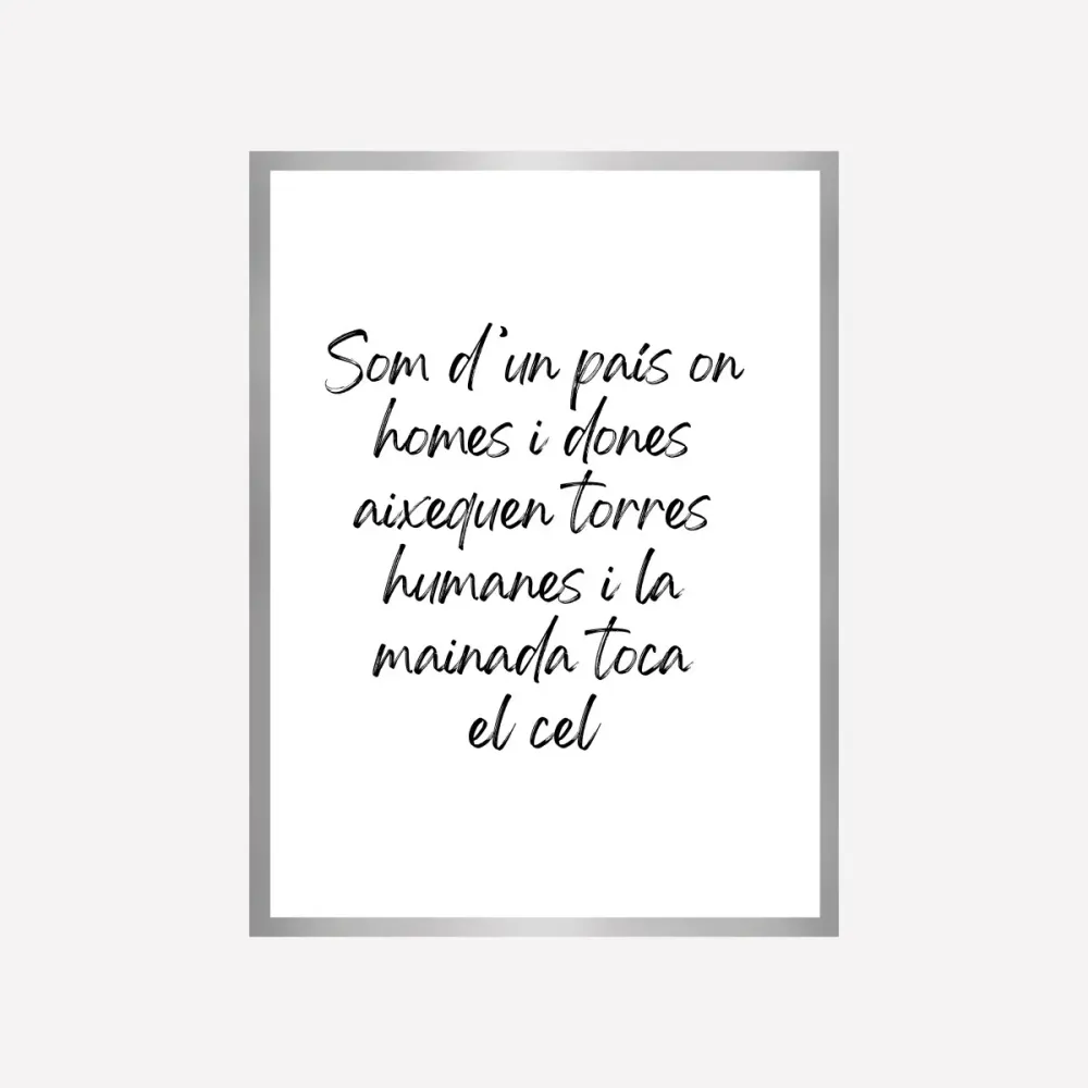 Toca El Cel Quote Art Print Good Words