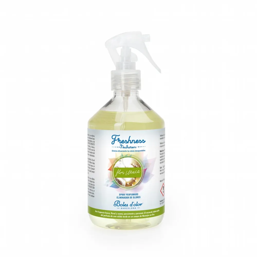 Ambientador Elimina Olores FLOR BLANCA (500ml) Gotas de Magia