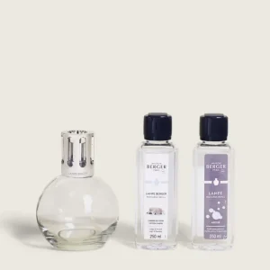 Cofre lámpara Berger ESSENTIELLLE RONDE Transparente Gotas de Magia