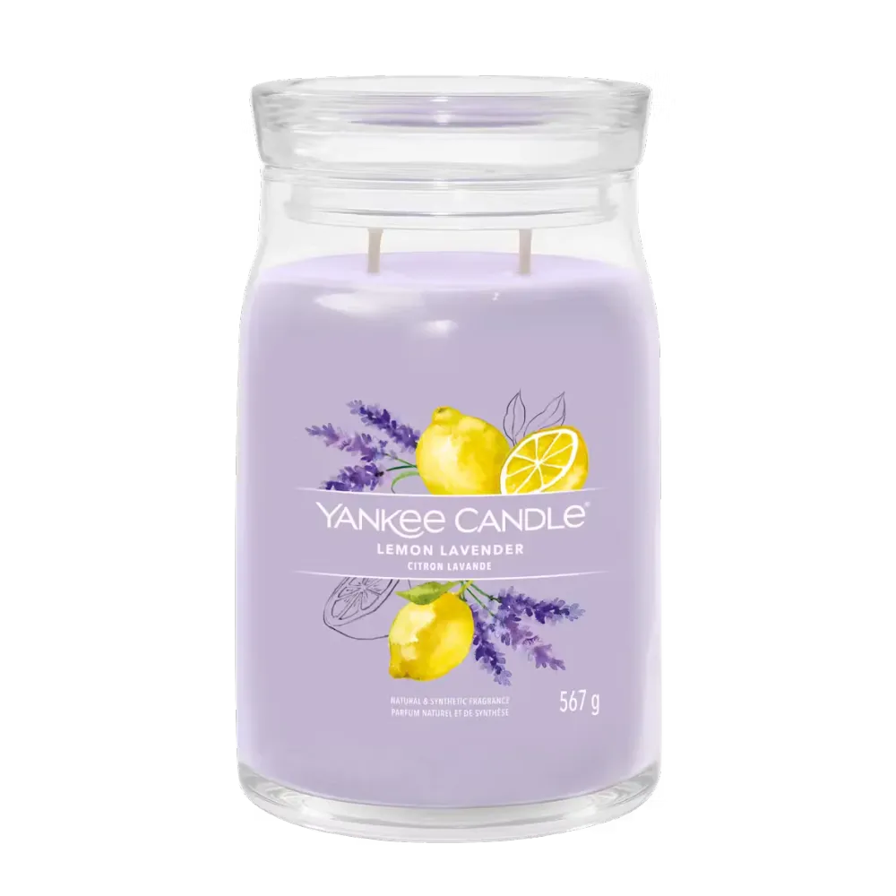Vela Grande LEMON LAVENDER (567g) Gotas de Magia