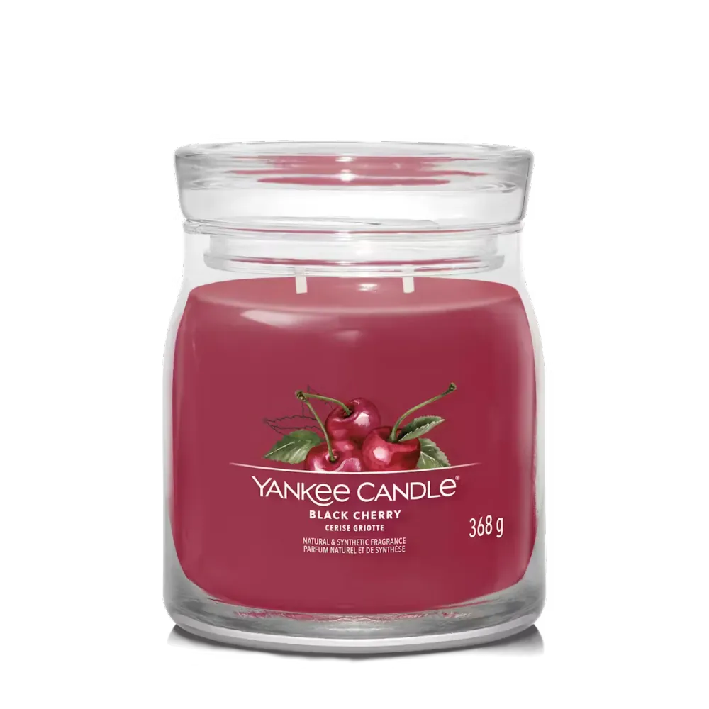 Vela mediana BLACK CHERRY (368g) Gotas de Magia