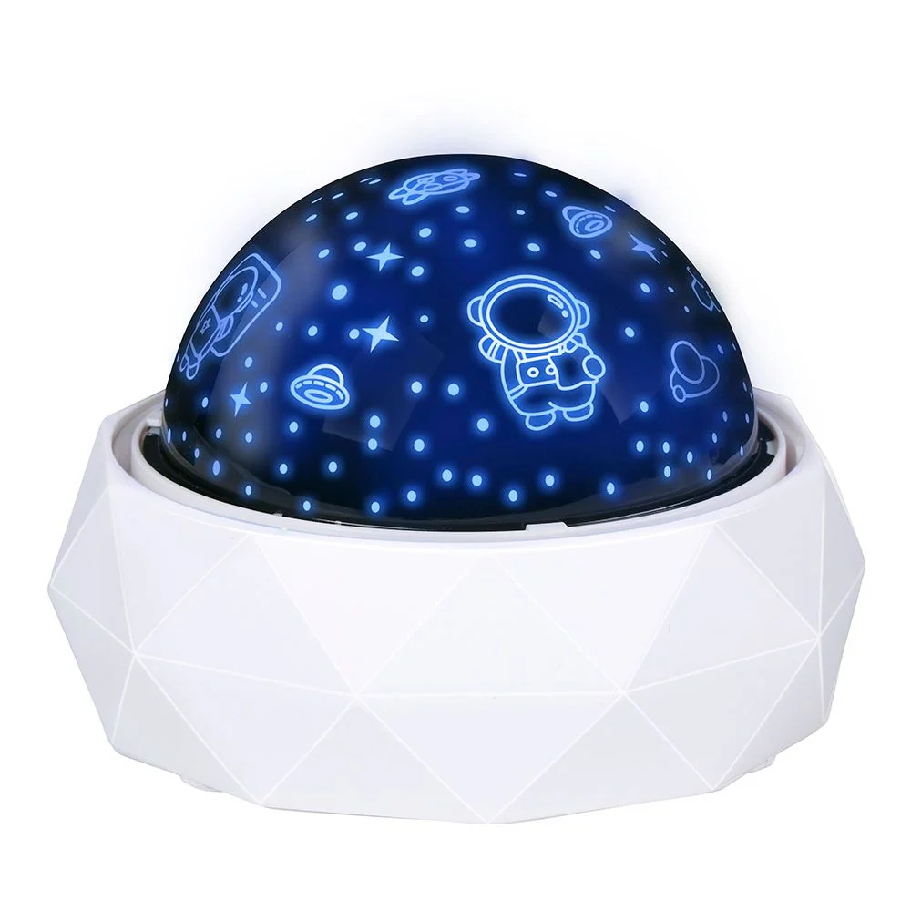 LUZ NOCTURNA DECORATIVA LED PROYECCIÓN ESPACIAL 11,5 x 11,5 x 9 cm GRUNDIG