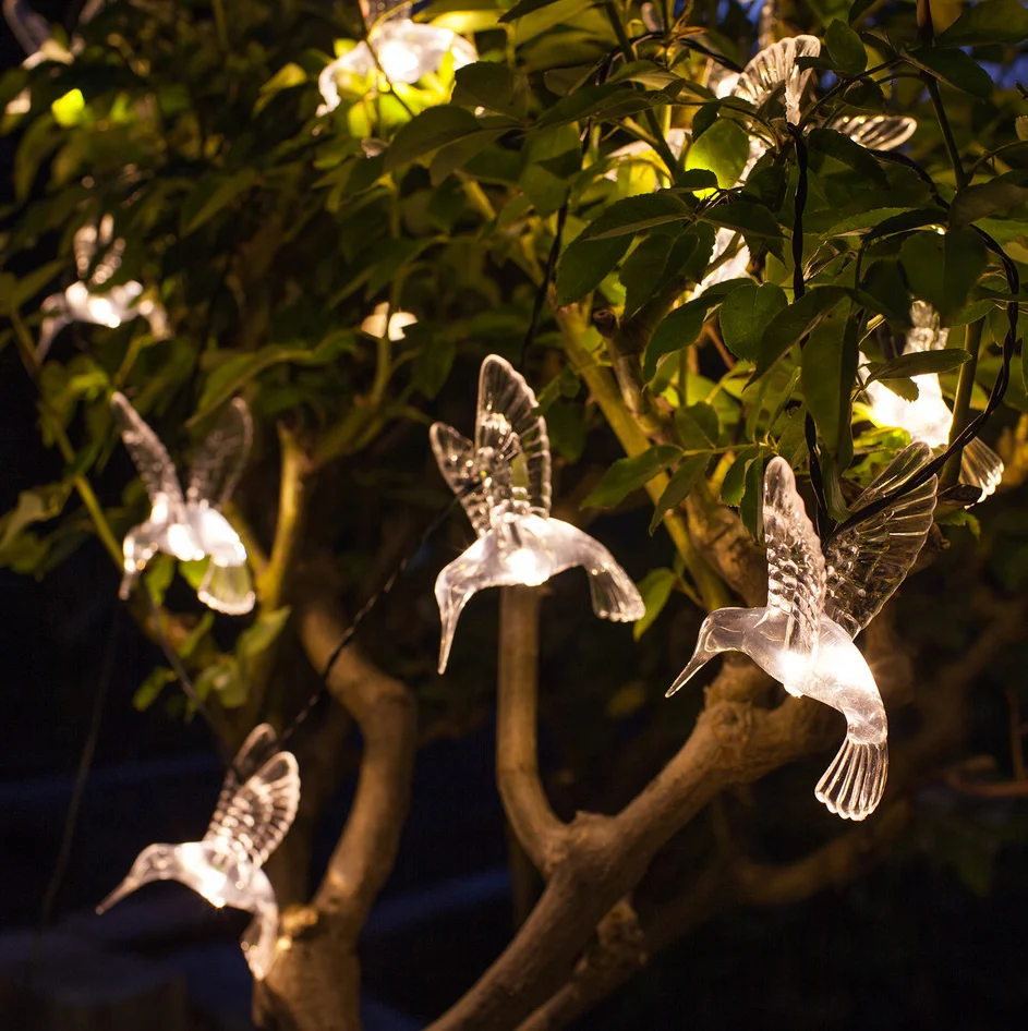 Guirnalda Solar de Luces Colibrí