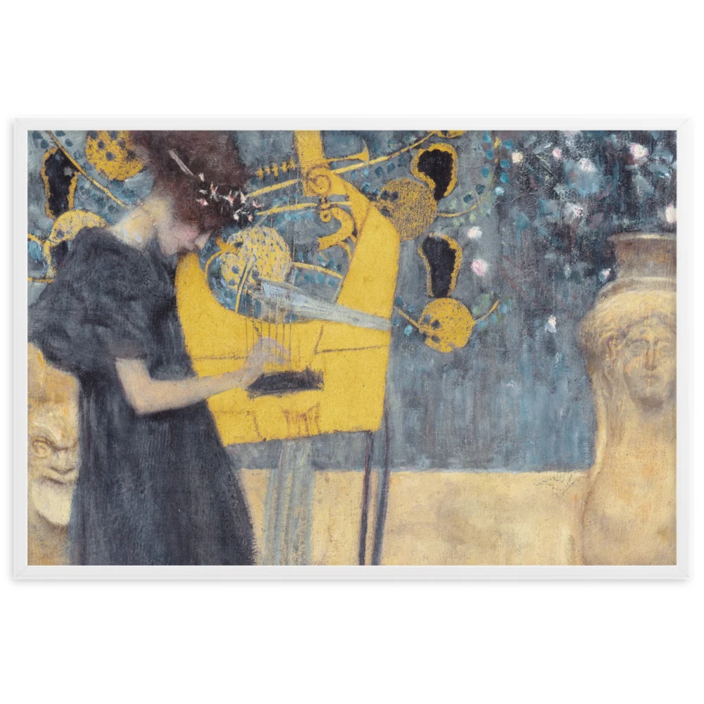 Póster - Gustav Klimt, La música