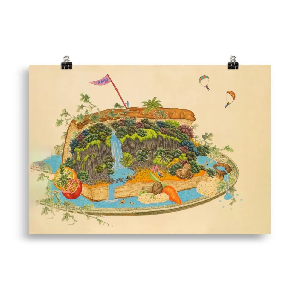 delicioso paisaje 7 - cartel Haru. K