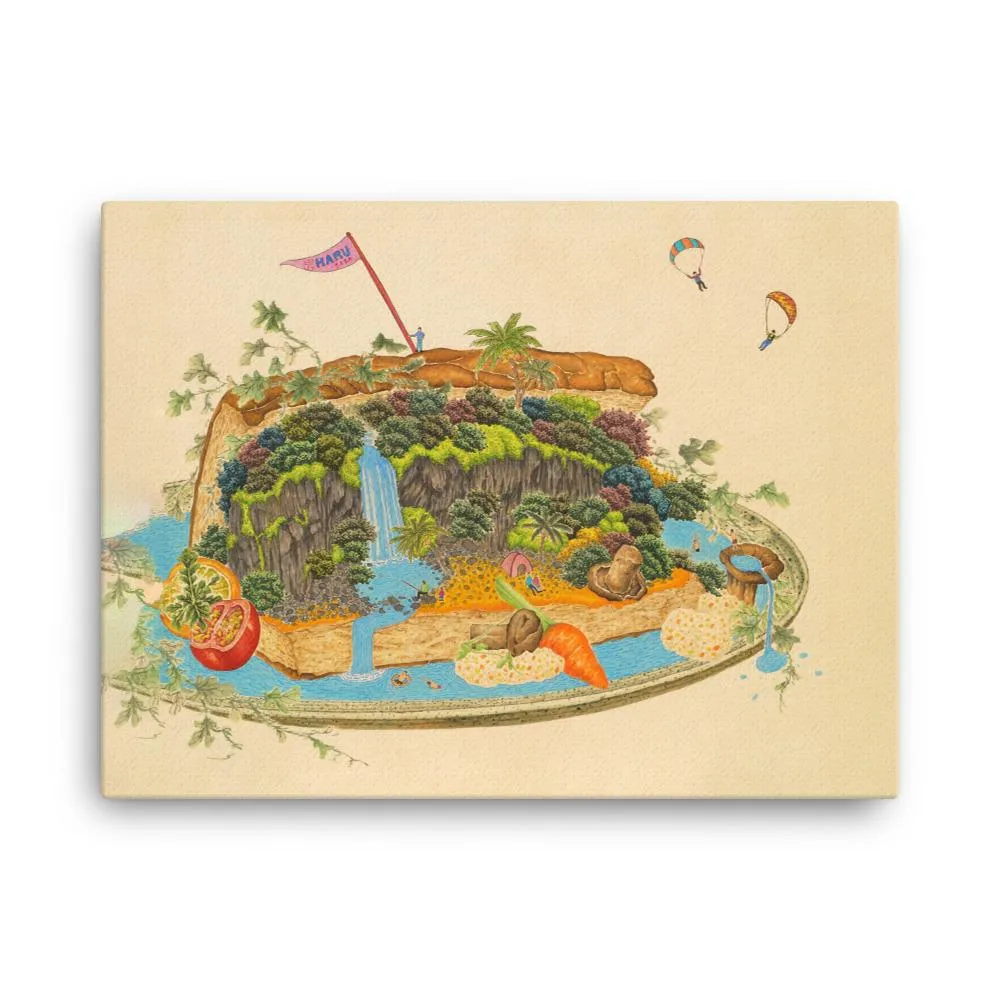 delicioso paisaje 7 - lienzo Haru. K