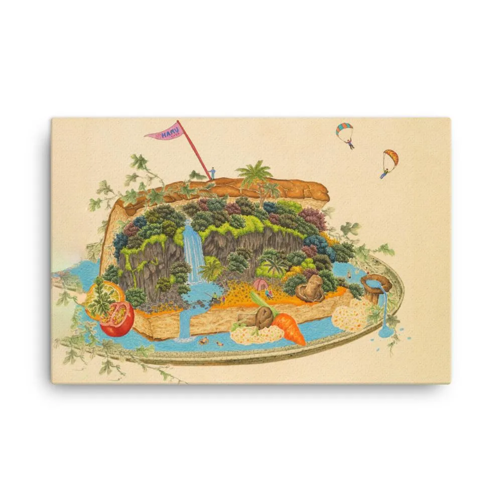 delicioso paisaje 7 - lienzo Haru. K