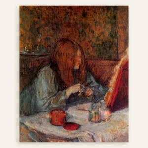 Chica en su tocador de Henri de Toulouse-Lautrec, 1898 - Póster