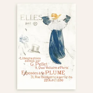 Elles (Frontispicio) (1896) de Henri de Toulouse-Lautrec Pósters