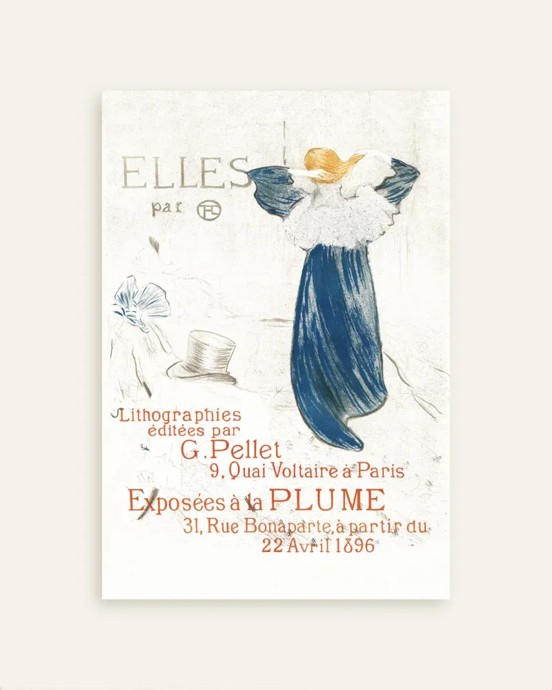 Elles (Frontispicio) (1896) de Henri de Toulouse-Lautrec Pósters