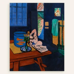 Pez dorado y escultura (1911) de Henri Matisse - Póster