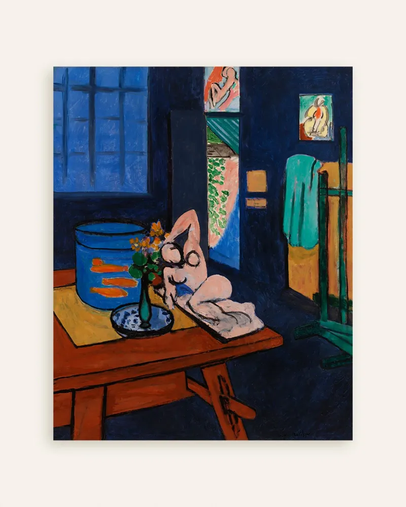 Pez dorado y escultura (1911) de Henri Matisse - Póster