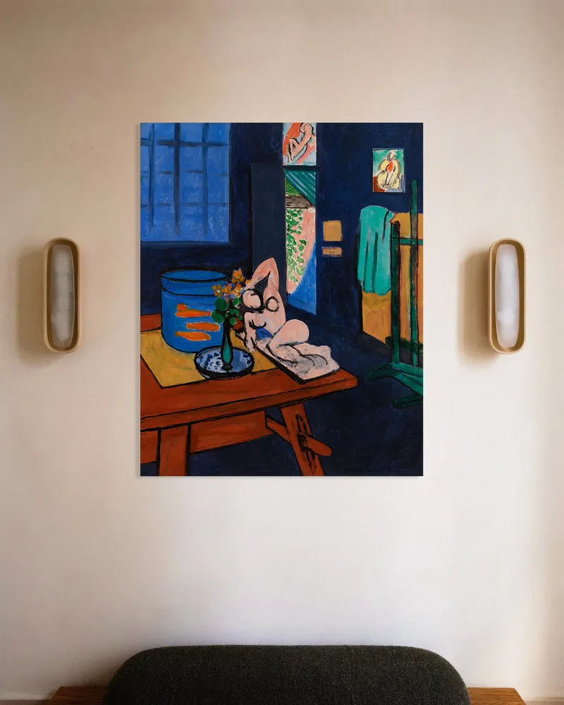 Pez dorado y escultura (1911) de Henri Matisse - Póster