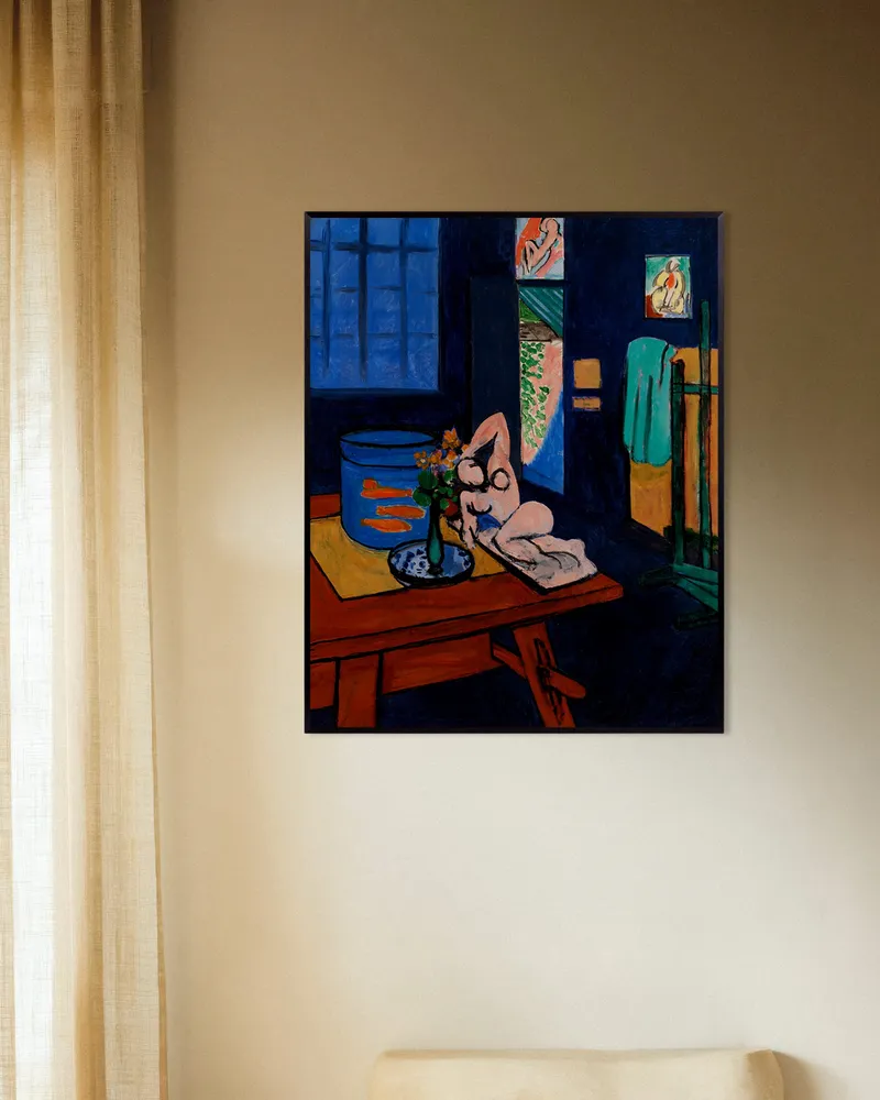 Pez dorado y escultura (1911) de Henri Matisse - Póster