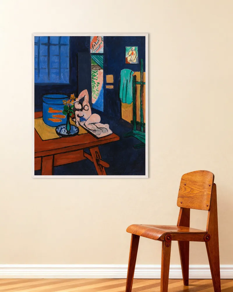 Pez dorado y escultura (1911) de Henri Matisse - Póster