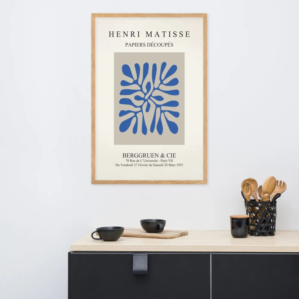 Póster - Henri Matisse, Recortes de papel Blaue Blätter