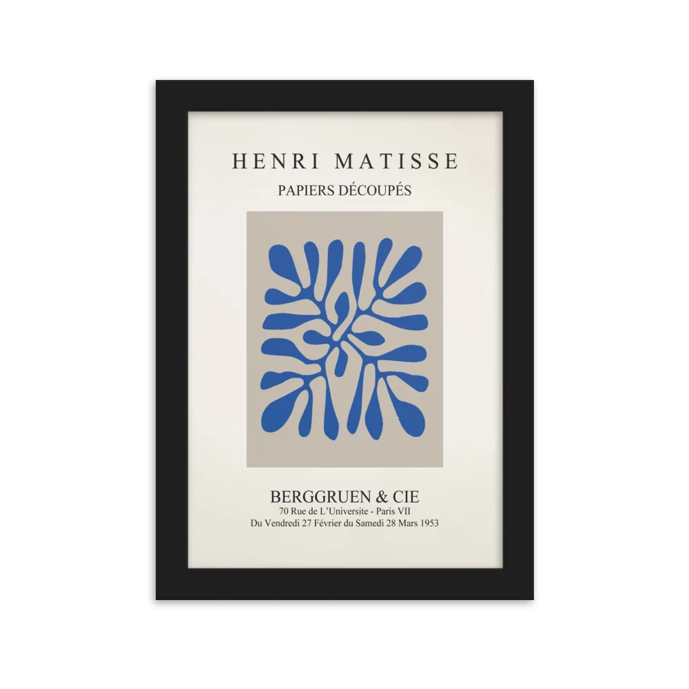 Póster - Henri Matisse, Recortes de papel Blaue Blätter