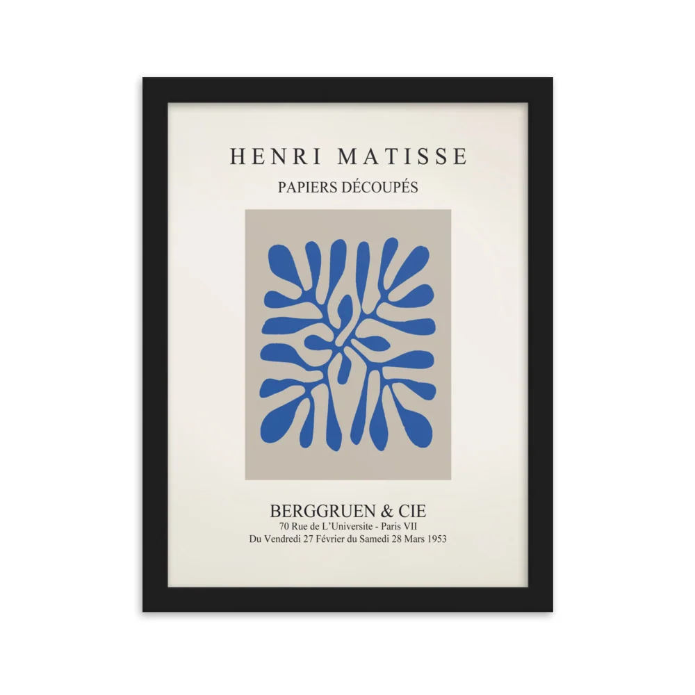 Póster - Henri Matisse, Recortes de papel Blaue Blätter