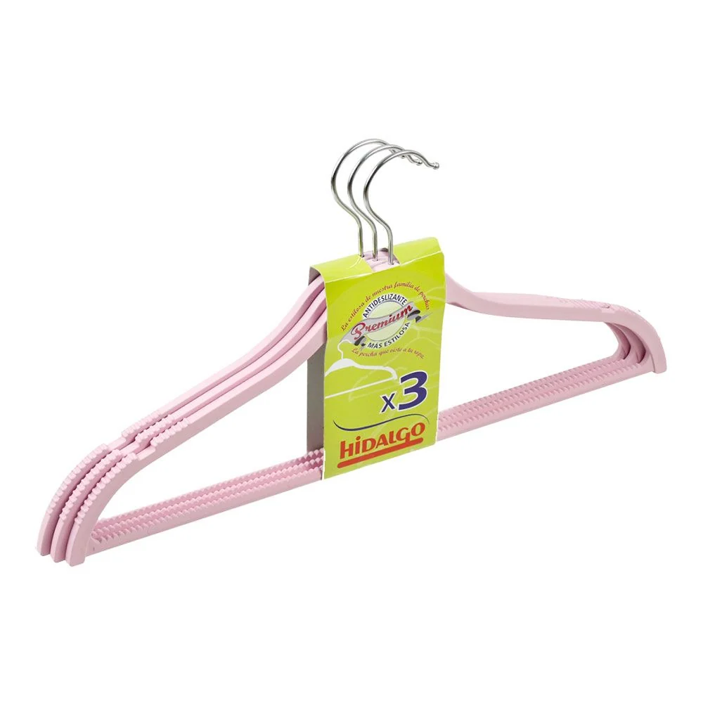 PERCHAS ENGOMADAS ANTIDESLIZANTES, COLORES SURTIDOS, 3 uds HIDALGO