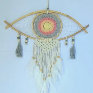 Atrapasueños Ojo Turco en Bambú (modelo 3) Holistic Concept Mx