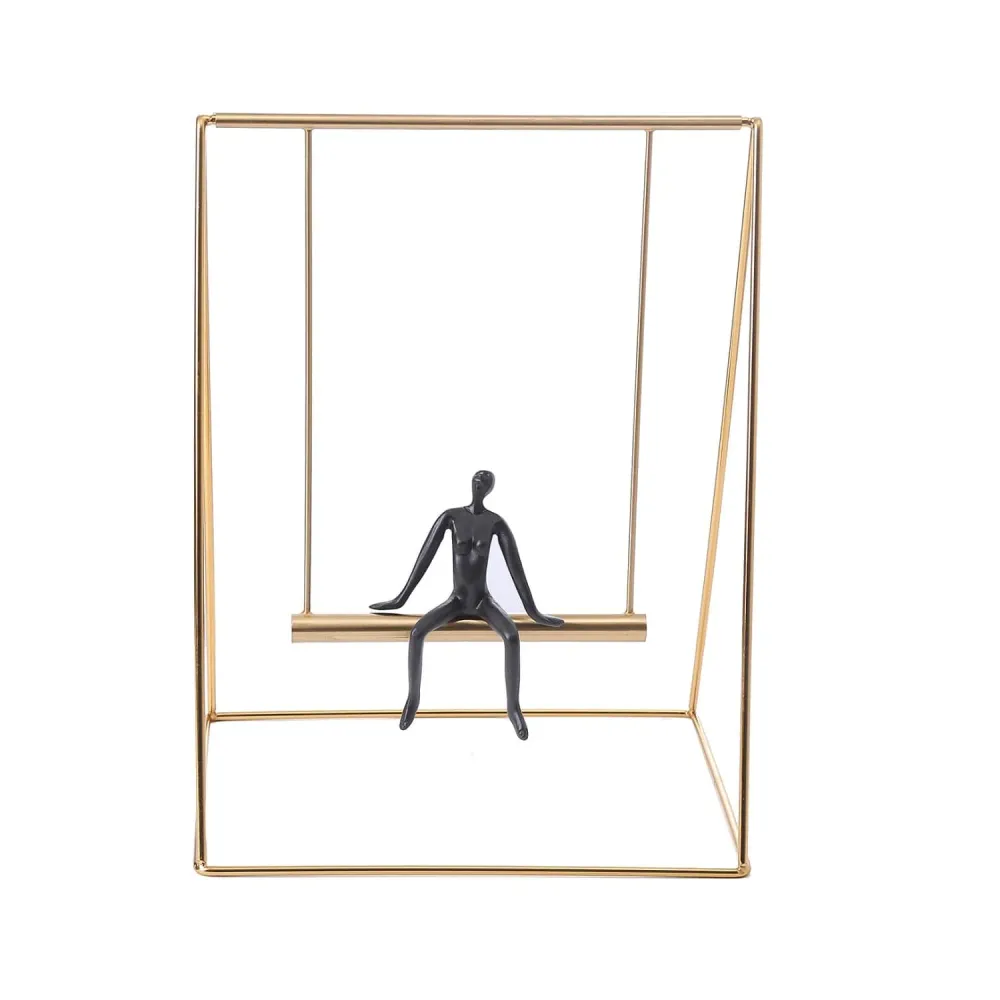 Escultura Metal Figura 36 Cm Homeessentials