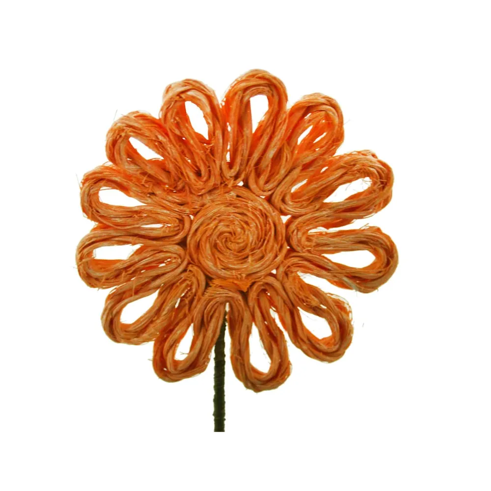 Flor Yute Naranja 38 cm Pack 6 un. Homeessentials