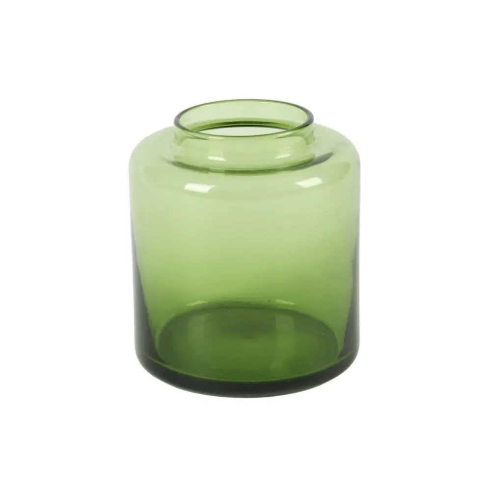 Florero Vidrio Verde HomeWell