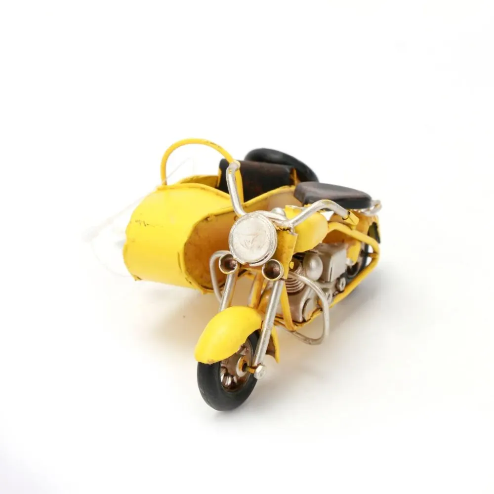 Motocicleta Moto Clásica de los 50s Deco de Metal 11.5x8x5.5cm HomeWell