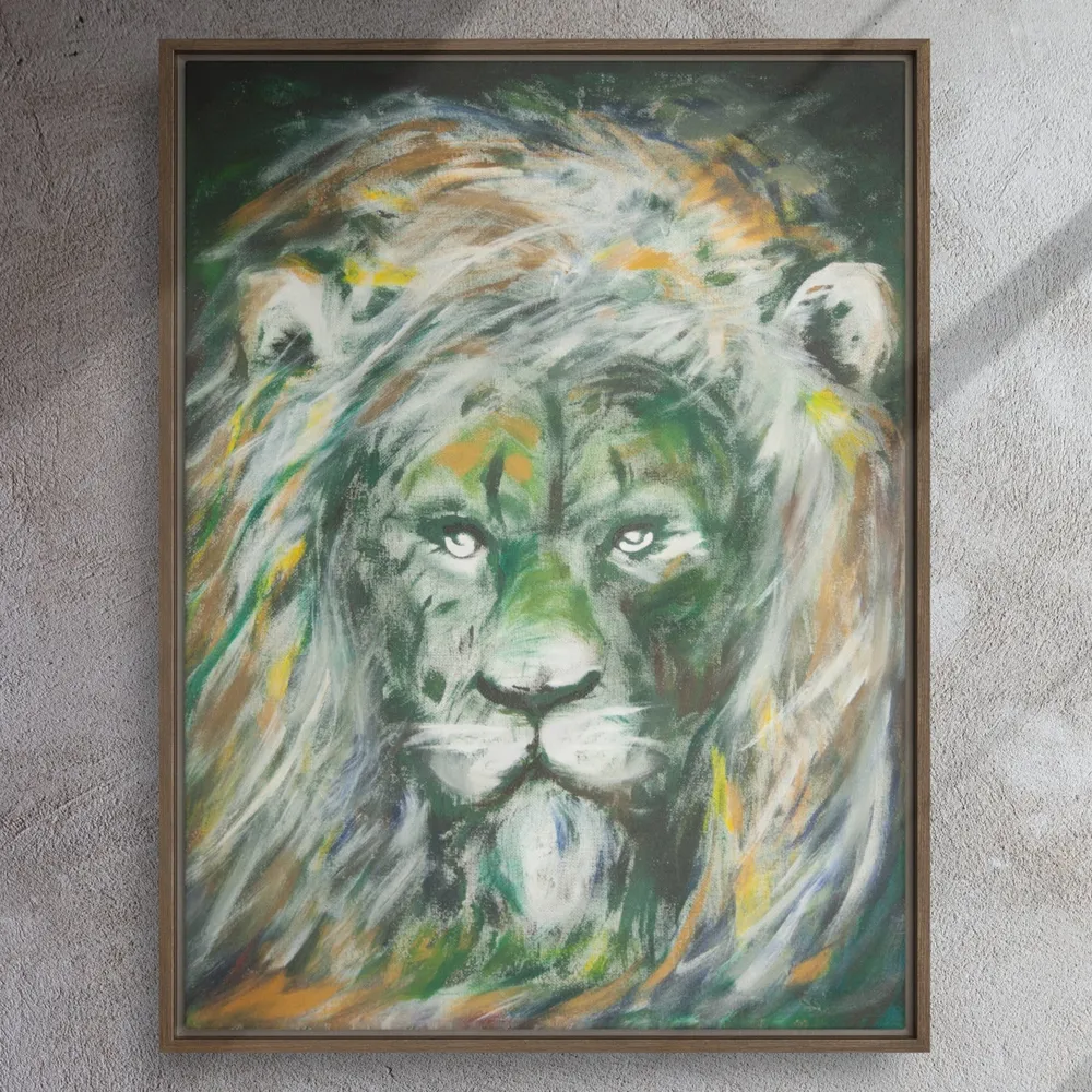 Lienzo - León Verde, Hyoun Wook Song