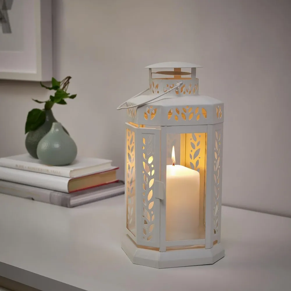 IKEA FENOMEN Juego de 5 Velas sin Perfume, Color Natural. Un set de velas decorativas de diferentes tamaños para crear un...